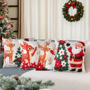 4pcs Merry Christmas Cushion Cover Home Decorations 2025 Christmas Ornament Pillow Case Xmas Navidad Gifts New Year Gifts 2026