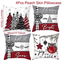 4pcs Merry Christmas Cushion Cover Home Decorations 2025 Christmas Ornament Pillow Case Xmas Navidad Gifts New Year Gifts 2026