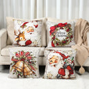 4pcs Merry Christmas Cushion Cover Home Decorations 2025 Christmas Ornament Pillow Case Xmas Navidad Gifts New Year Gifts 2026