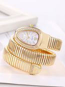 Relógio feminino em formato de Cobra