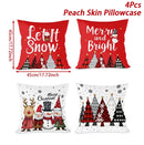 4pcs Merry Christmas Cushion Cover Home Decorations 2025 Christmas Ornament Pillow Case Xmas Navidad Gifts New Year Gifts 2026