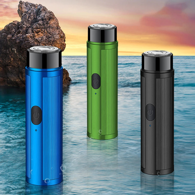 Mini barbeador elétrico masculino