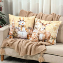 4pcs Merry Christmas Cushion Cover Home Decorations 2025 Christmas Ornament Pillow Case Xmas Navidad Gifts New Year Gifts 2026