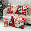 4pcs Merry Christmas Cushion Cover Home Decorations 2025 Christmas Ornament Pillow Case Xmas Navidad Gifts New Year Gifts 2026