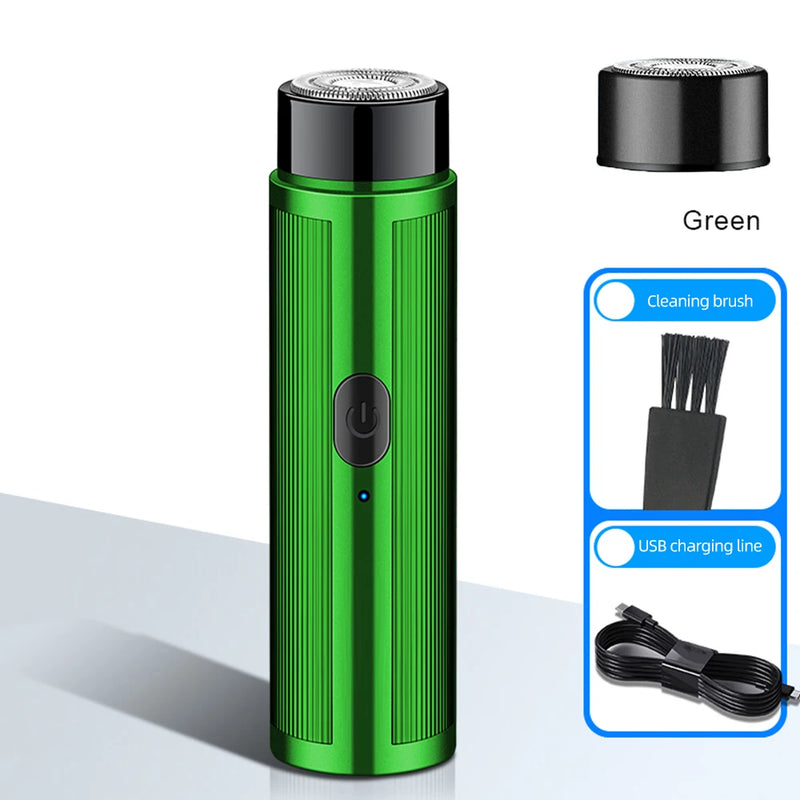 Mini barbeador elétrico masculino