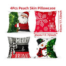 4pcs Merry Christmas Cushion Cover Home Decorations 2025 Christmas Ornament Pillow Case Xmas Navidad Gifts New Year Gifts 2026