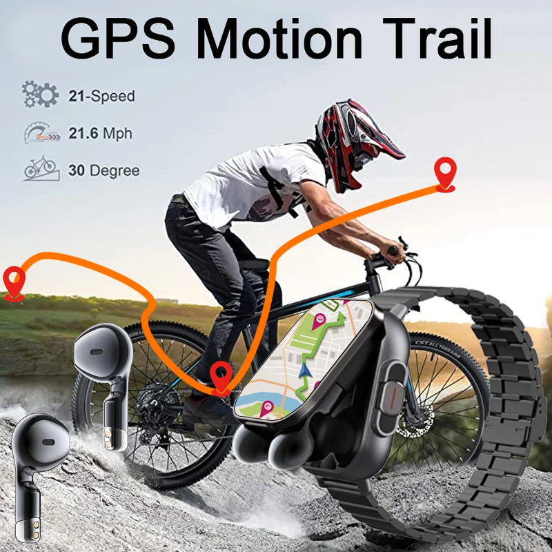 relógio inteligente 2 em 1